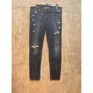 Joe's Jeans The Skinny Jeans Size 31 High Rise Distressed Festival Runs Big